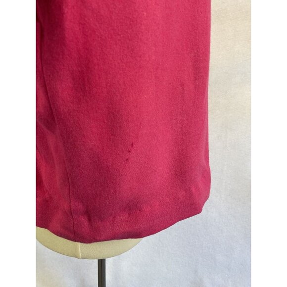 Vintage Hip Length Swing Coat Hot Pink Wool Women’s Size L 3/4 Sleeve - Picture 5 of 11